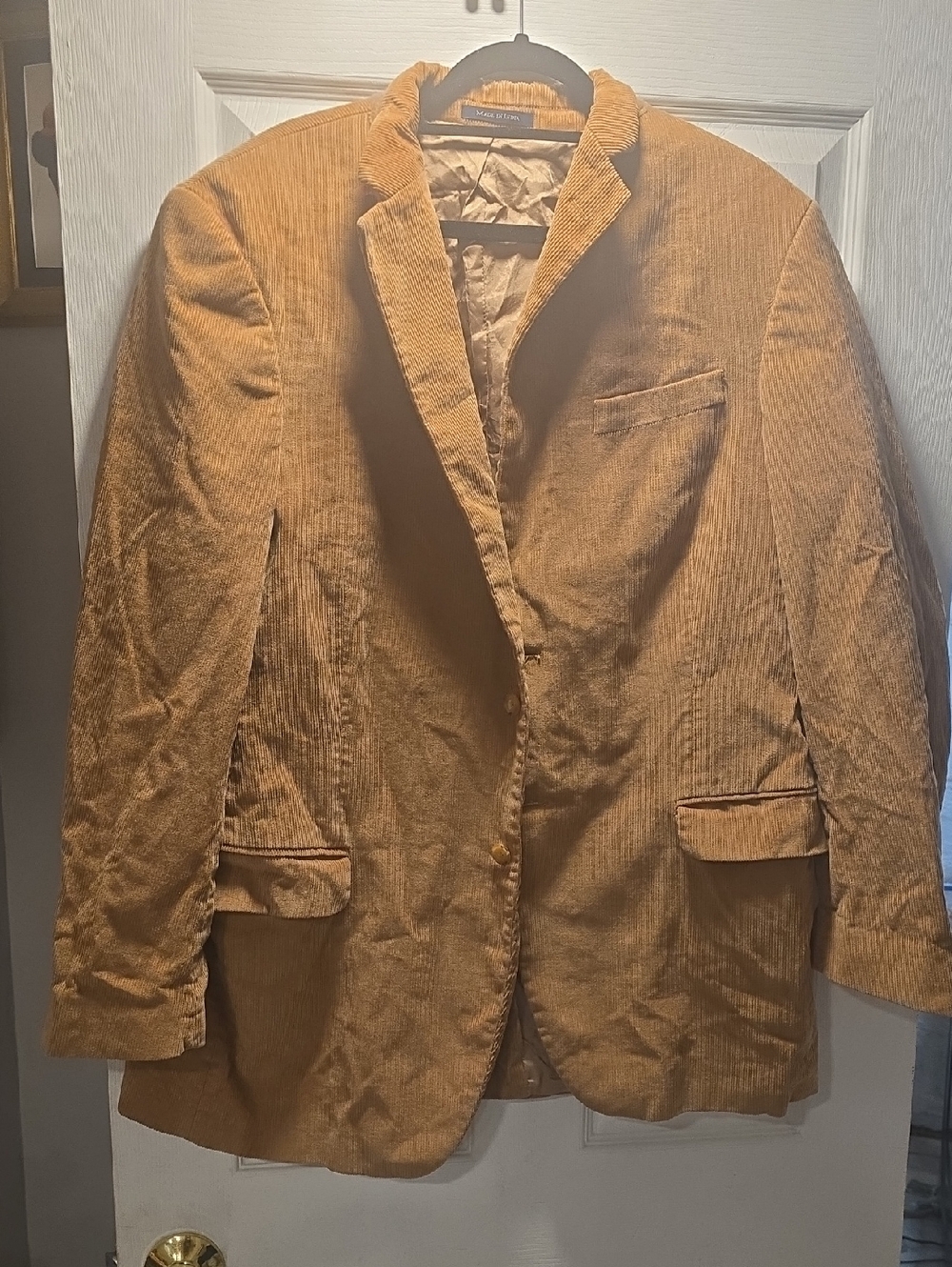 Lands' End Button-Front Jacket in Camel-Tone